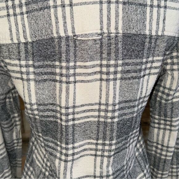 AMERICAN EAGLE 🦅 Grey/off white-flannel 100% cotton slim fit sz s - Picture 7 of 15